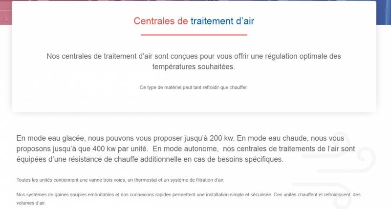 NEW DEPARTEMENT AIRCO